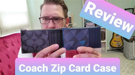 coach zip card case review